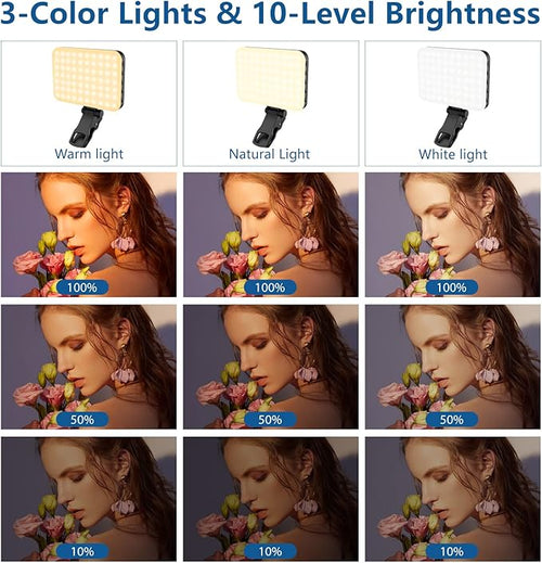 ALTSON 60 LED Luz Portátil para Selfie, TikTok y Videollamadas