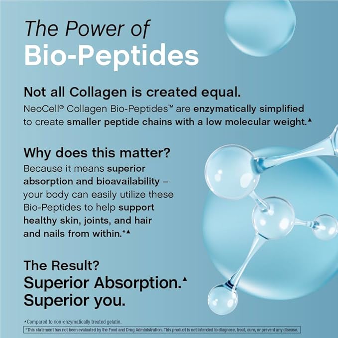 NeoCell Polvo de Bio-Péptidos de Colágeno | 22 onzas